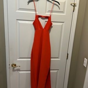 NWT Bec&Bridge Ella Midi Dress, Color Flame size 8 US